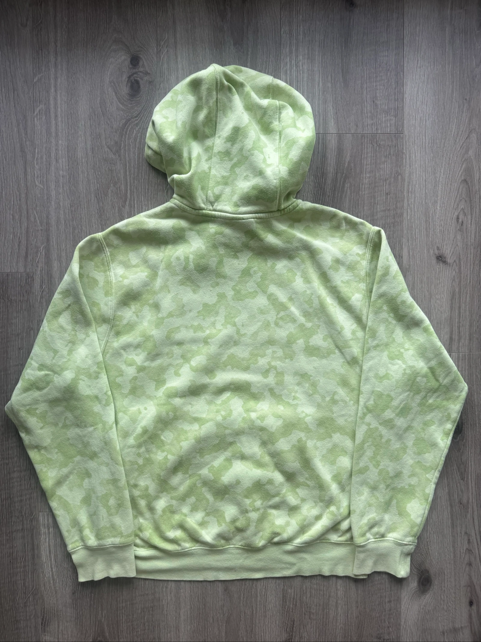 Nike Tie-Dye Hoodie Groene Pullover Geborduurd Logo Streetwear Maat M – photo 8